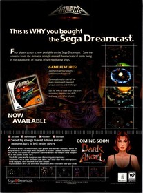 1999 &bull; DARK ANGEL for Sega Dreamcast Armada &bull; Print Ad &bull; 90s Video Game LA.25