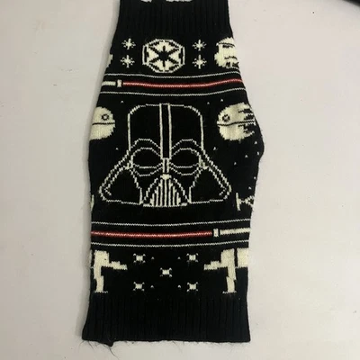 Darth Vader Pet Dog Sweater Star Wars Petco 16inch Black Warm and Cozy Knit - Image 1 of 4