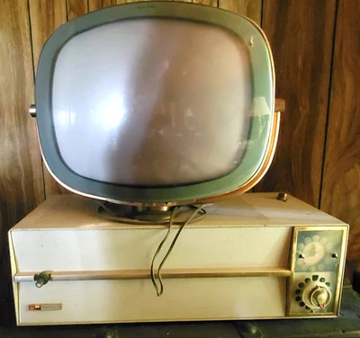 Vintage 1950s Space Age Philco Predicta Siesta Swivel TV  as is  READ - Image 1 of 4