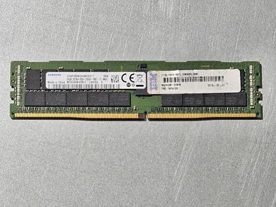 128GB - 2x Samsung 64GB DDR4 2666v ECC RDIMM Server RAM M393A8K40B22 - Image 1 of 2