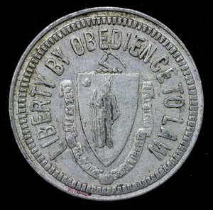 1900 Westborough, Massachusetts Commonweath Lyman School 1C Token Aluminum 20mm - Picture 1 of 2
