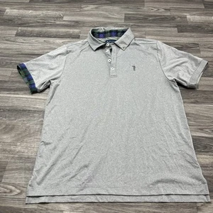 William Murray Polo Shirt Mens M Gray Performance Causal Golf Short Sleeve - Picture 1 of 7