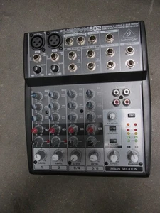 Behringer Xenyx 802 compact 8 input 2 Bus Mixer - NO POWER SUPPLY - Picture 1 of 3