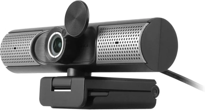 Aluratek HD 1080P Webcam, USB-C/USB-A, w/Built-in Speakers & Mic,Black,AWCS06F - Image 1 of 1