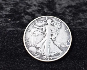 1939 D WALKING LIBERTY HALF DOLLAR - Bild 1 von 12