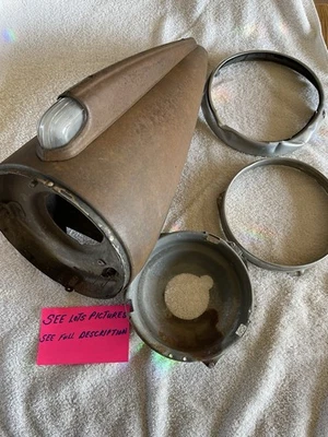 1941 a 1946 Chevy Truck Faro Cubo Luz de Parque Vidrio Original Lado Derecho Foto 1 de 4