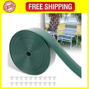 LukLoy 2" Wide 20ft Long Vinyl Straps for Patio Chairs Repair DIY + 20 Rivets... - Picture 1 of 10
