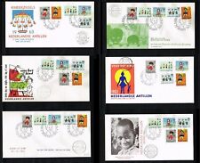[SG227] - 1963 - Netherlands Antilles 6x FDC E27 - Childhood - Child Drawings
