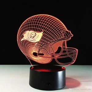Tampa Bay Buccaneers LED Light Lamp Collectible Tom Brady Rob Gronkowski Gift - Picture 1 of 9