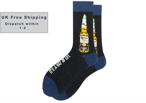 Beer Socks Corona Beer Socks Father Gift Men Socks Size UK7-12 Birthday Gift - Picture 1 of 3