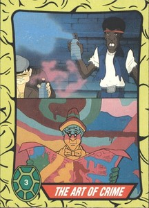 1989 Teenage Mutant Ninja Turtles Topps #3 The Art of Crime