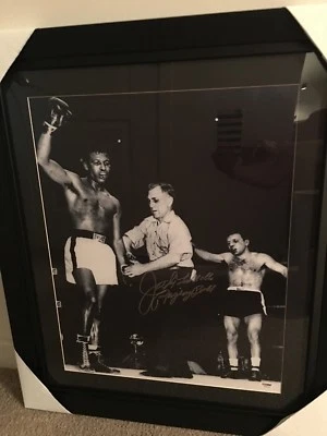 Jake LaMotta "Raging Bull" Signed Blk/White Picture - Image 1 of 4