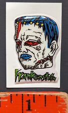 Vintage 1970s Frankenstein Monster Glow in Dark Puffy Sticker Card