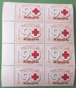 Ecuador 2000 Sc#1557 Guayas Province Red Cross 90th Anniv.. (Block) - Picture 1 of 1