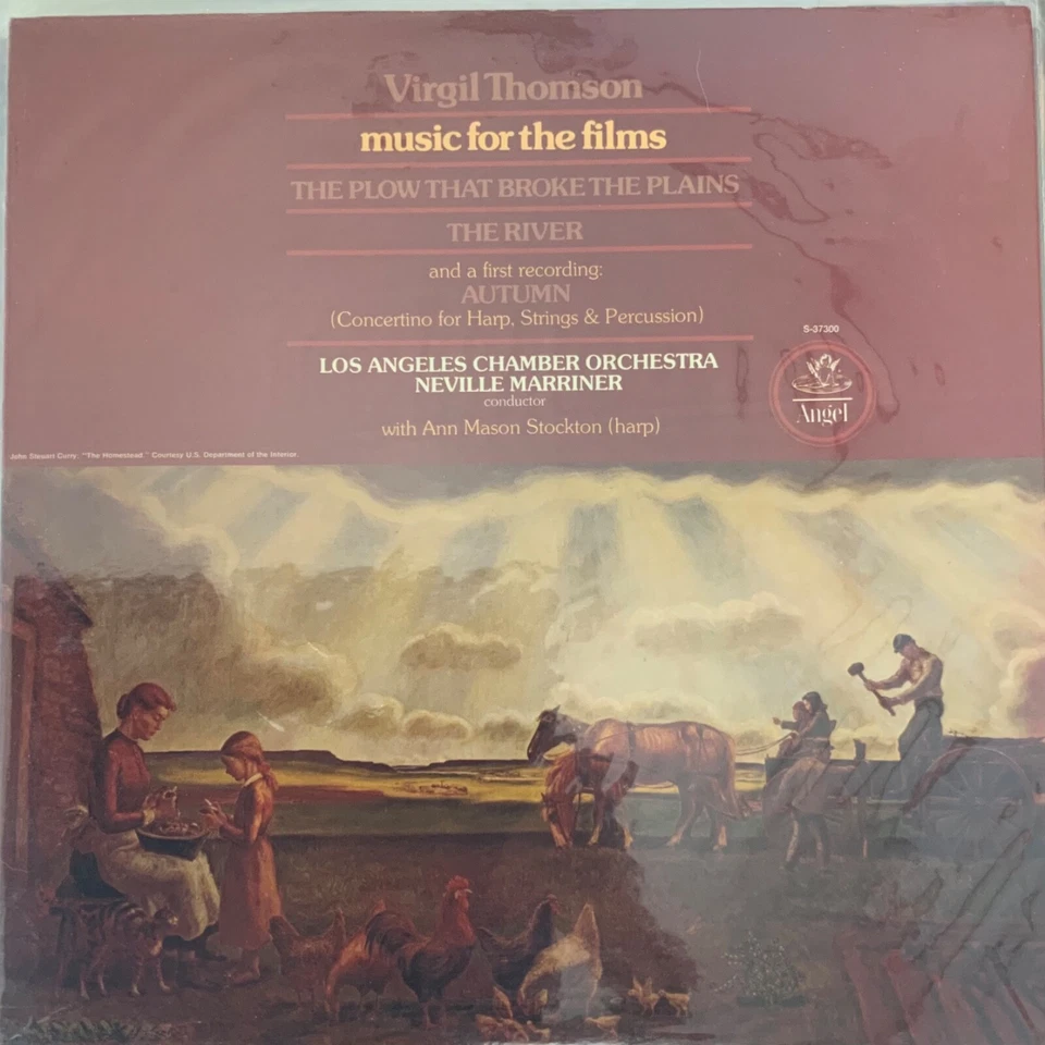 VIRGIL THOMSON-MUSIC FOR FILMS-MARRINER-ORIGINAL 1976 ANGEL DS-37300 VINYL Foto 1 de 1