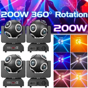 200W 360° Ball Moving Head Light RGBW Beam Stage Spot Lighting DJ Disco Club DMX - Bild 1 von 15