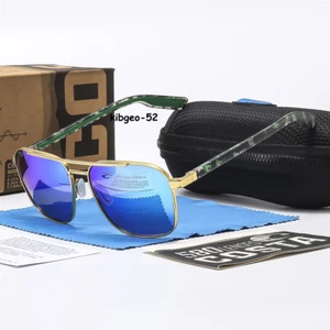 Costa Del Mar Wader Sonnenbrille goldfarbenes Gestell grüne verspiegelte 580P polarisierte Gläser - Bild 1 von 3