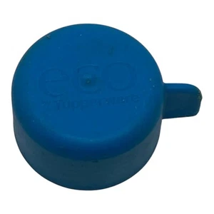 ๐ 1" REPLACEMENT BLUE TUPPERWARE ECO WATER BOTTLE SCREW ON LID CAP #7093 EUC P7 - Picture 1 of 6