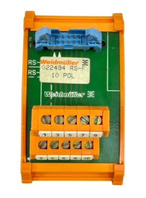 Weidmuller 022494 RS-F 10 POL Connector Plug IN Interface 0224961001 Module - Image 1 of 4
