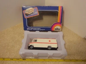 Vintage Siku 1/55 diecast Mercedes Benz 809D Rettungswagen Ambulance. NOS! - Picture 1 of 13
