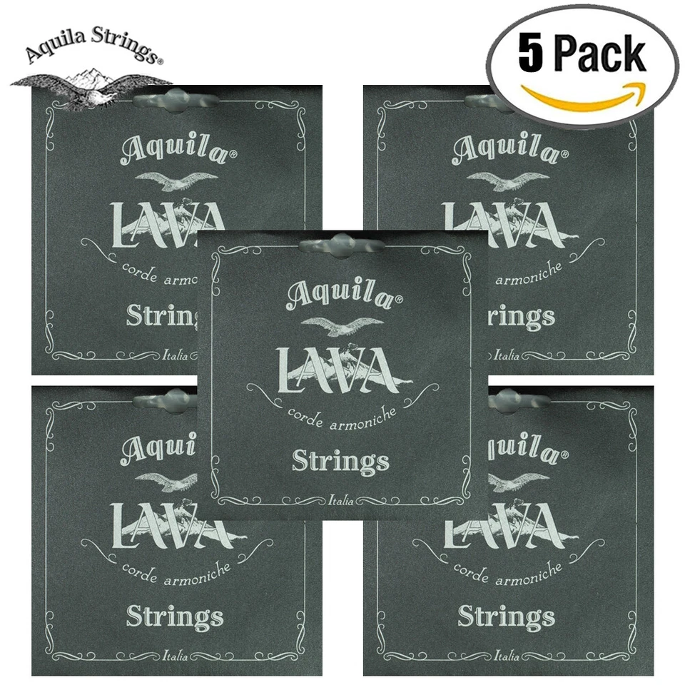 5-PACK Aquila 111U Lava Series Soprano Ukulele Strings - Low G Tuning - Image 1 of 1