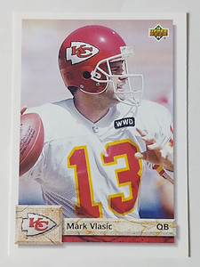 1992 UPPER DECK MARK VLASIC #584 CARD $0.99 VALUE BOX