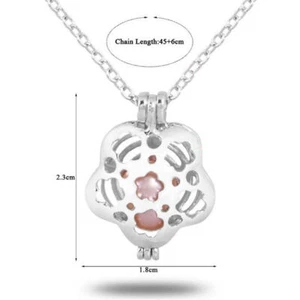 Pearl Cage Locket Pendant Charms For DIY Akoya Oyster Pearl Necklaces Chain Gift - Picture 1 of 15