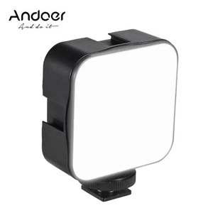 Andoer Mini LED Video Light Panel Fill-in Lamp 6500K for Canon Nikon Camera D8H0 - Picture 1 of 8