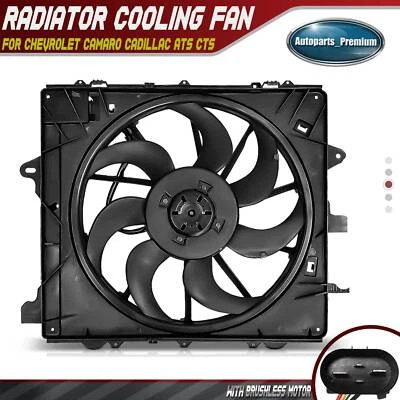 Cooling Fan Assembly with Brushless Motor for Chevrolet Camaro Cadillac ATS CTS - Image 1 of 4
