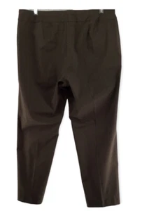 TALBOTS Stretch Rayon Blend Brown Career Pants Slacks Women’s Size 20W - Picture 1 of 11