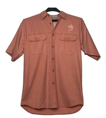 男式 Bemini Bay 钓鱼衬衫通风纽扣口袋,尺寸 M — 第 1/4 张图片