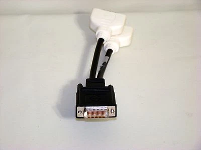 338285-007 HP DVI Y Cable DMS-59 to Dual DVI Connectors (1x LFH/2x 25-pin DVI) - Image 1 of 4