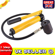 Portable 10 Ton 6 Die Hydraulic Knockout Punch Driver Kit Hole Hand Tool 11kg UK