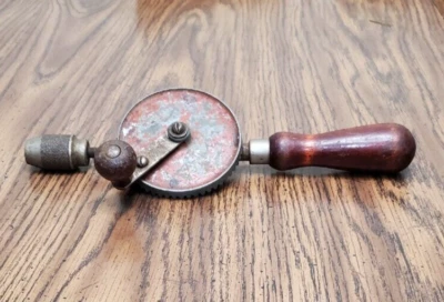 Collectible Fulton 11" Hand Drill Egg Beater Style  Marked Fulton Made in USA Foto 1 de 4