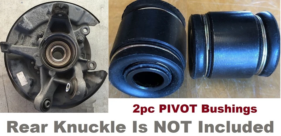MPP222 2pc Pivot Bushings Fit 1 Rear Knuckle Lexus RX330 03 - 09 RX400H 05 - 08 - Image 1 of 1
