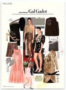 Gal Gadot The Look Slink Cocktail-Hour Dress Stilettos magazine CLIPPING photo - Imagen 1 de 1