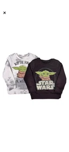 NWT Star Wars Baby Yoda Character Kids' Sweatshirt- Pack Of 2! Size 4 - Picture 1 of 4