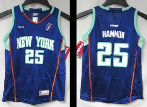 Maglia New York Liberty Becky Hammon #25 bambino taglia S (4) o L (6X) C1 5535 5556 - Foto 1 di 4