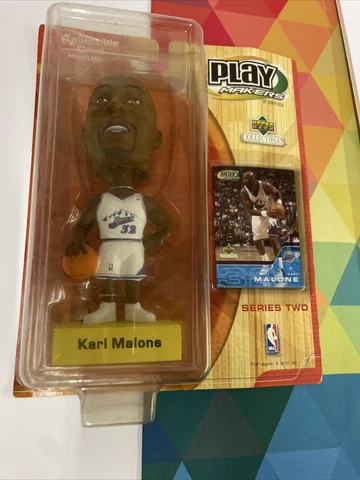 New Sealed 2001 Upper Deck Playmakers Utah Jazz Karl Malone Bobblehead-Series 2 Cover