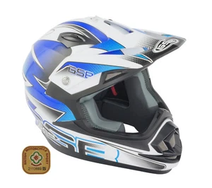 Casco GSB MX XP-14B Gráfico Azul - Varios Tamaños Disponibles - Imagen 1 de 1