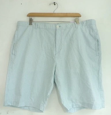 CALVIN KLEIN мужской белый и светло-синий клетку хлопок Summer шорты размер 40 - Изображение 1 из 4