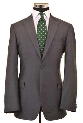 Casaco esportivo de lã RECENTE Hugo Boss cinza micro espinha de peixe super 100s 42 L  - Imagem 1 de 4