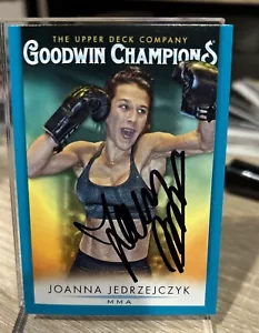 Firmado 2021 Upper Deck Goodwin Champions Joanna Jedrzejczyk #23 - Imagen 1 de 1