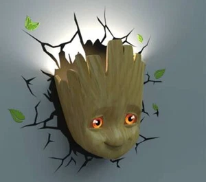 Marvel 3D LED Leuchte Baby Groot Face 3D - Bild 1 von 1