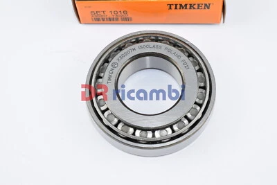 CUSCINETTO A RULLI CONICI RUOTA TIMKEN 30207 SET1016 SKF 30207J2 D. 35x72x18.25 - Imagem 1 de 3