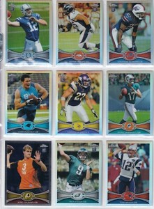 2012 Chrome Topps Football YOU PICK SILVER REFRACTOR Luck Griffin Gilmore Brady+