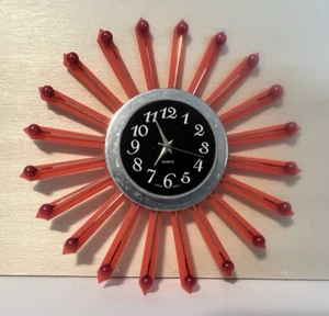 NEW Mid-Centry Modern Retro Contemporary Design Doll House Clock -1 :12 Scale- - Picture 1 of 3