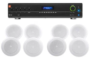 JBL VMA160 60 Watt Amplifier+(8) 8" JBL Speakers For Restaurant/Bar/Cafe - Picture 1 of 11