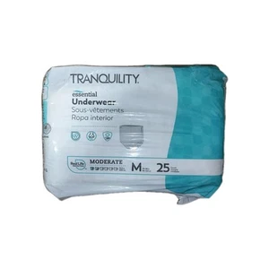Tranquility Essential Unisex Underwear Pull Ups Moderate 25 Count Adult Diaper  - Picture 1 of 2