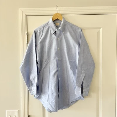 Vintage Brooks Brothers Brooksgate Oxford Shirt 15.5 / 32 Blue USA - Image 1 of 4